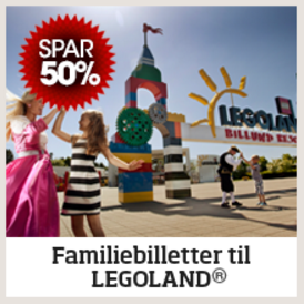 50% rabat på familiebilletter til LEGOLAND på Bilka.dk