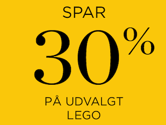 Spar 30% på udvalgt LEGO i Salling