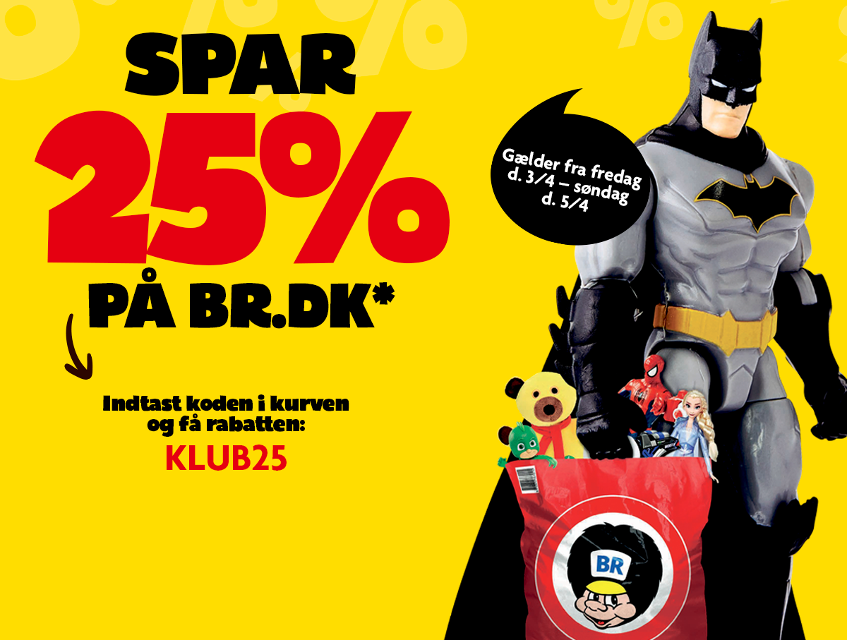 Spar 25% på BR.dk med rabatkode