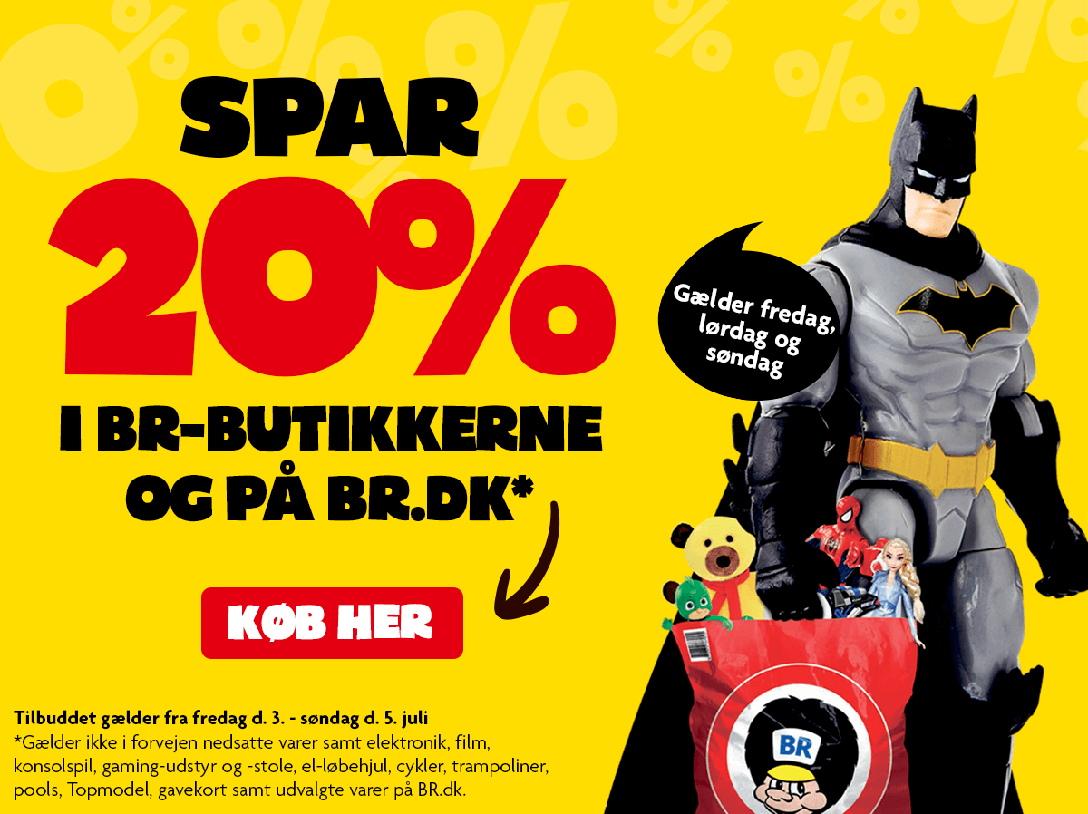 Spar 20% på alt LEGO i Fætter BR