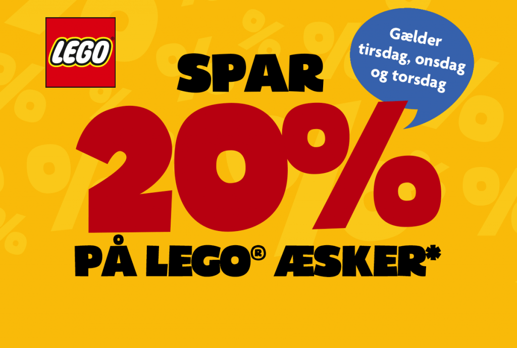 Spar 20% på LEGO i Fætter BR