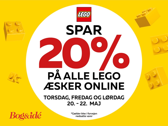 Spar 20% på LEGO i Bog & idé