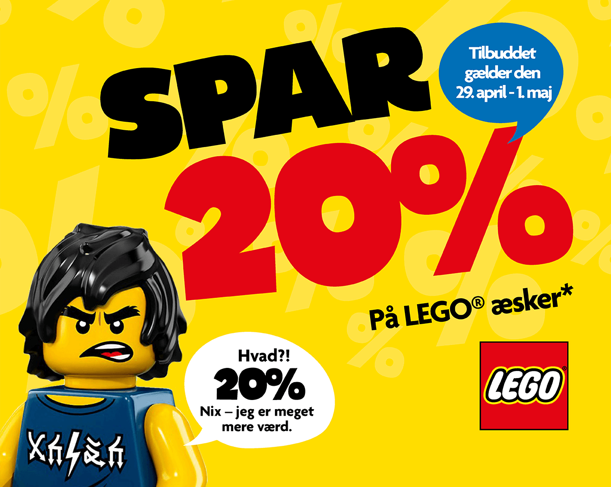 Fætter BR: Spar 20% på LEGO-æsker