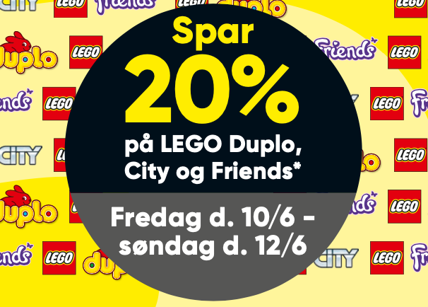 Bilka: Spar 20% på LEGO Duplo, City og Friends