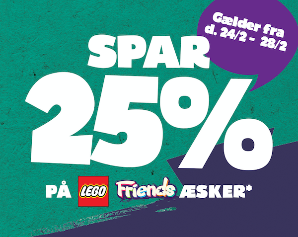 Fætter BR: Spar 25% på LEGO Friends