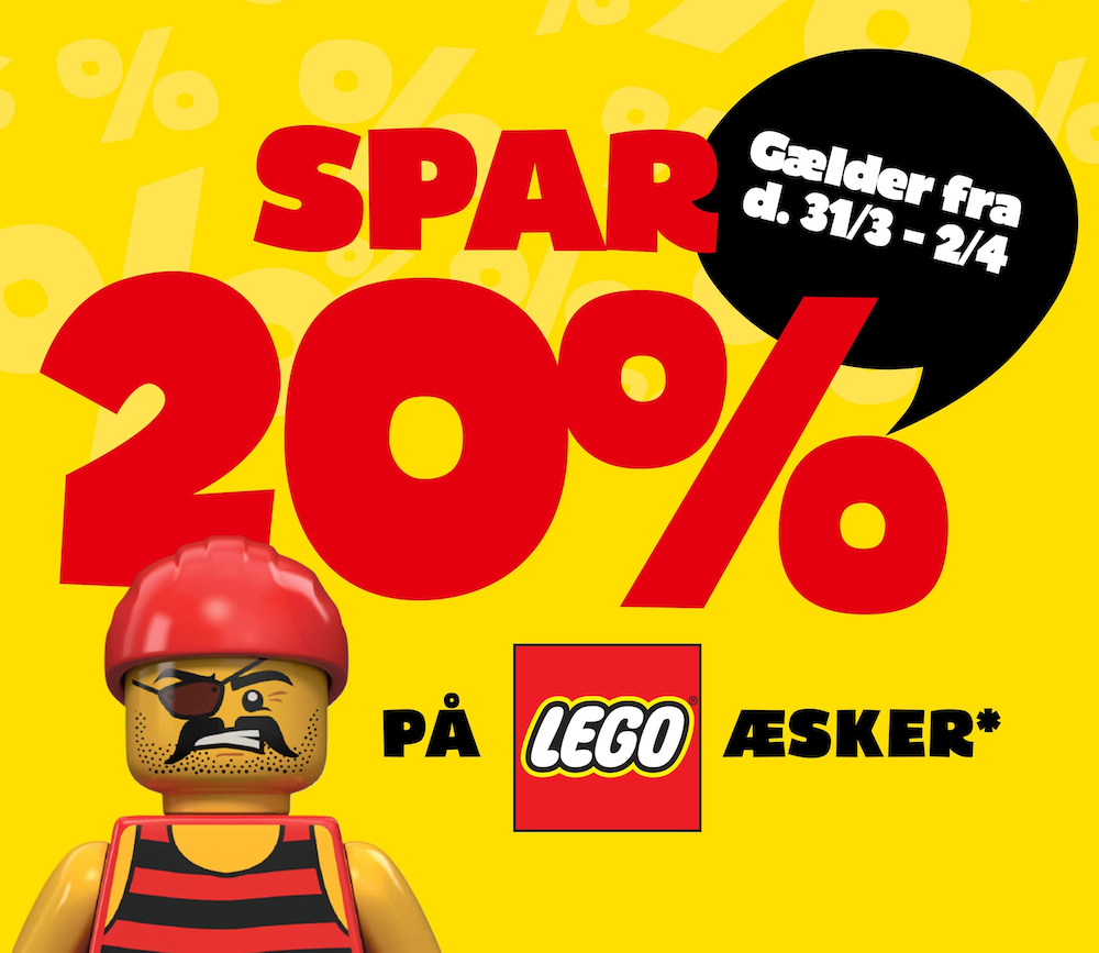 Fætter BR: Spar 20% på LEGO