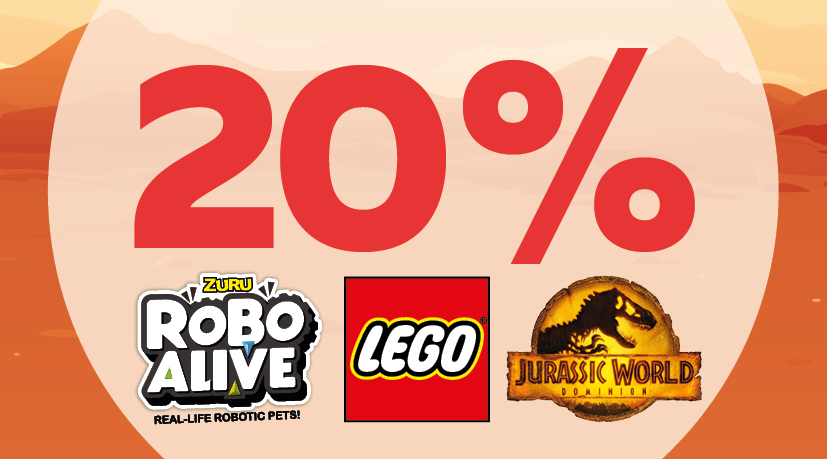 Legekæden: 20% rabat på LEGO Jurassic World