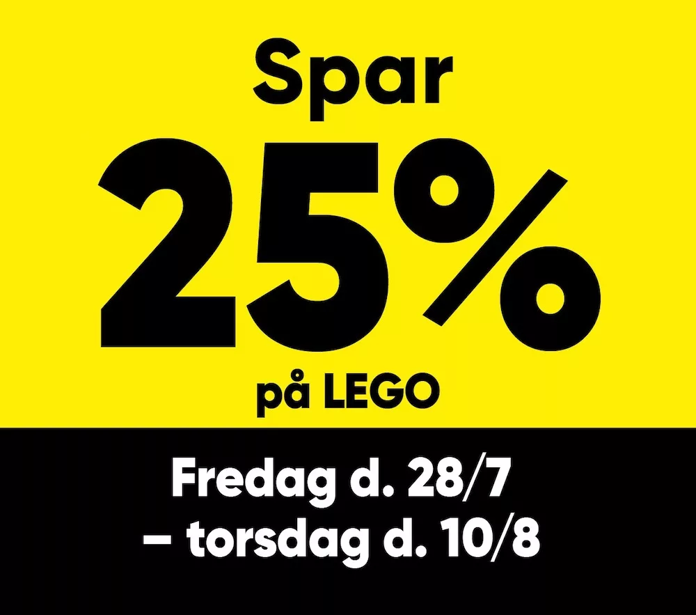 Bilka: Spar 25% på LEGO-æsker