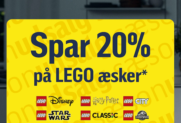 Føtex: Spar 20% på LEGO i weekenden