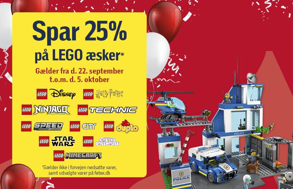 Føtex: Spar 25% på LEGO-æsker