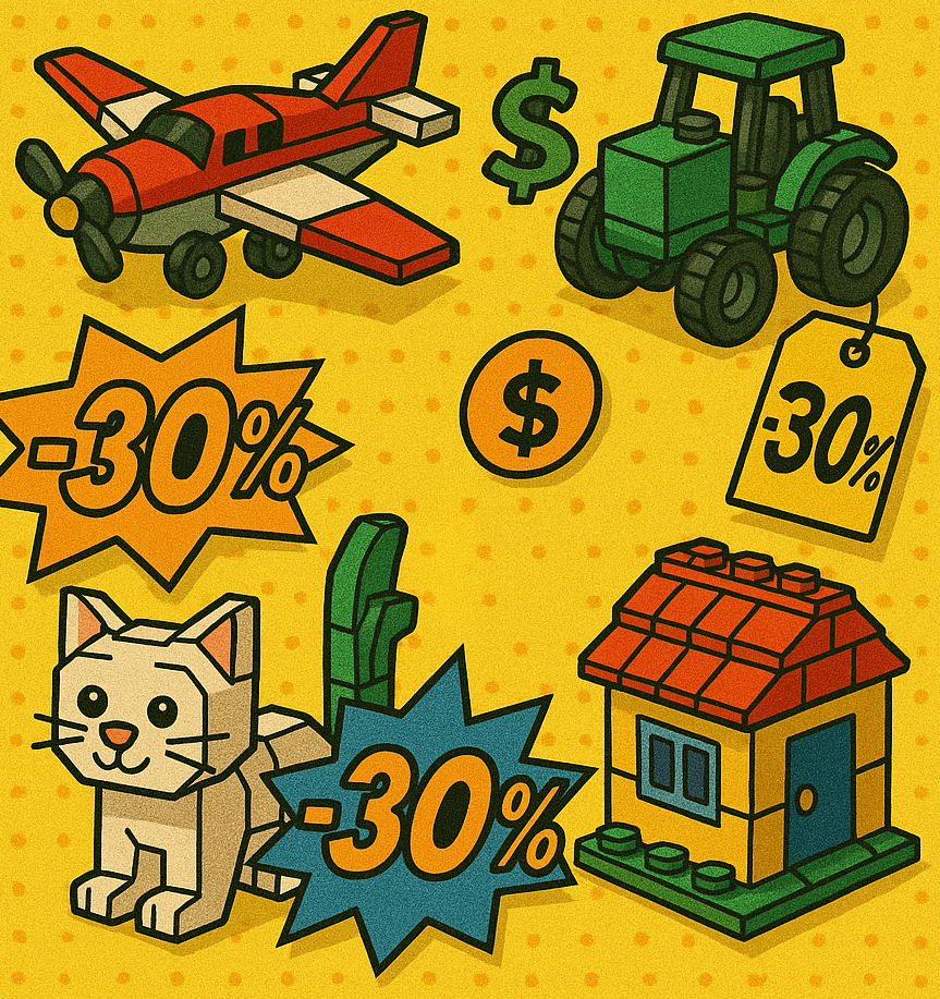 Spar 30-40% på LEGO
