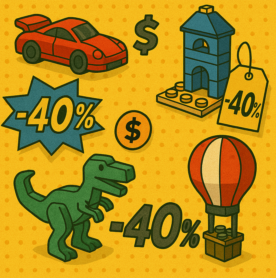 Spar 40-50% på LEGO