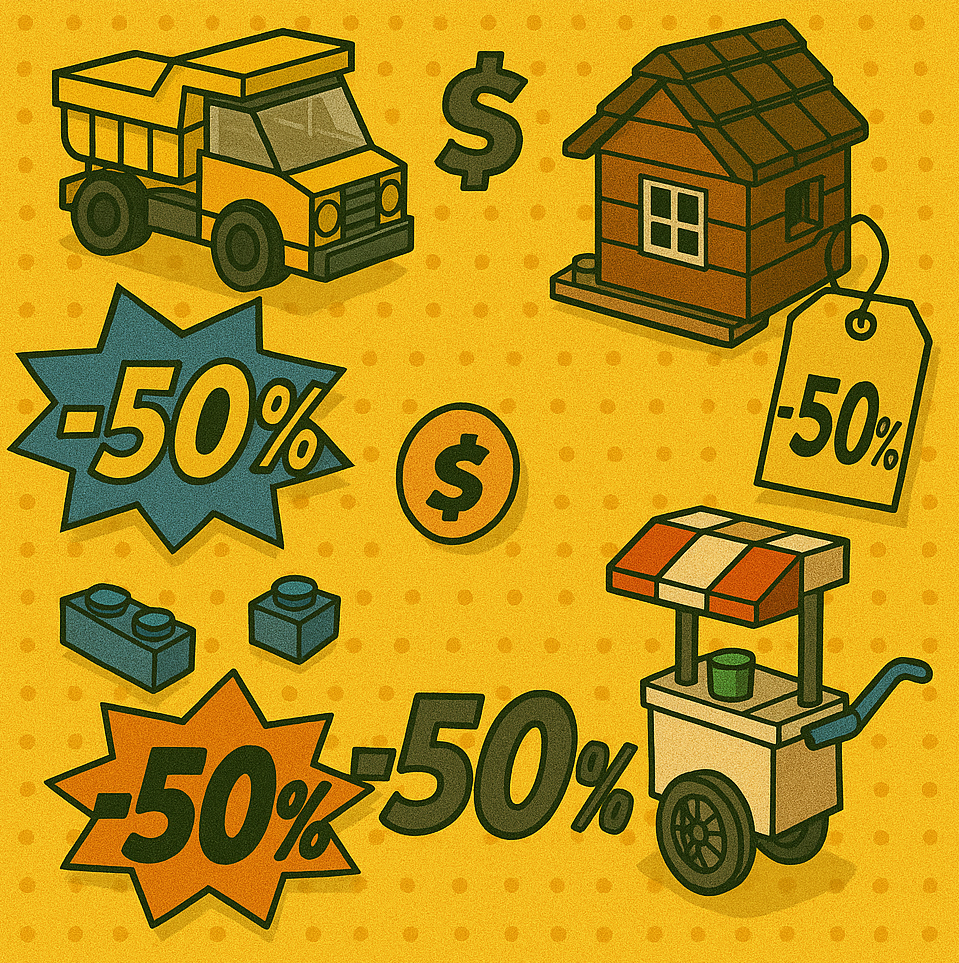 Spar 50-60% på LEGO