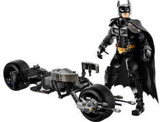 Byg selv-figur af Batman og Batpod-motorcyklen