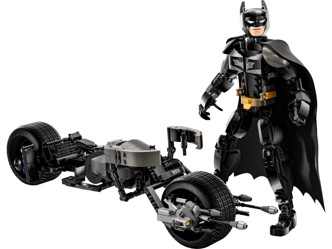 Byg selv-figur af Batman og Batpod-motorcyklen