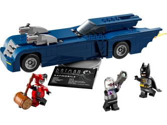 Batman og Batmobile mod Harley Quinn og Mr. Freeze