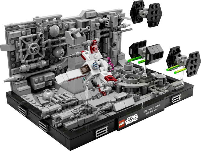 Diorama med Dødsstjerne-angreb