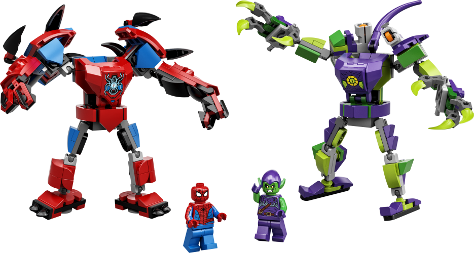 Spider-Man og Green Goblins mech-robotkamp