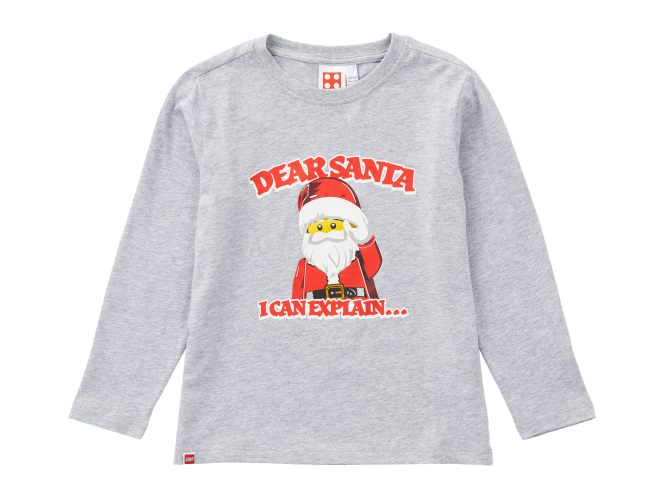 Langærmet Dear Santa-T-shirt til børn