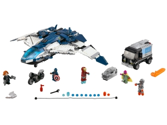 Avengers quinjet – kampen i byen