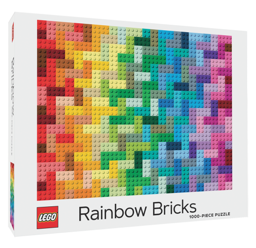 Rainbow Bricks-puslespil med 1.000 brikker