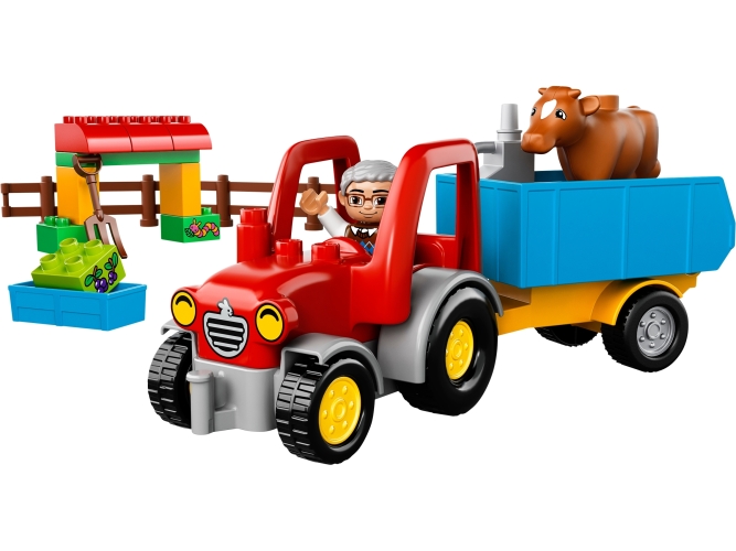 Traktor på bondegården