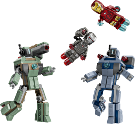 Iron Man og War Machine mod Hammer-droner