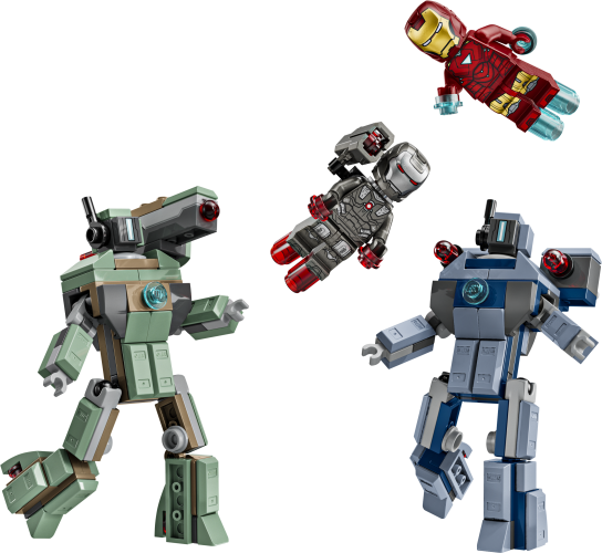 Iron Man og War Machine mod Hammer-droner