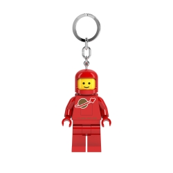Astronaut-nøglering med lys - rød