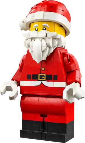 Opskaleret minifigur af julemanden