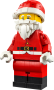 Opskaleret minifigur af julemanden