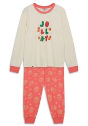 Julepyjamas til voksne - råhvid