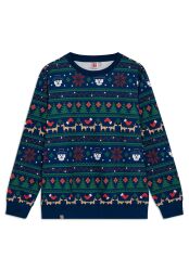 Julesweater til voksne - mørkeblå