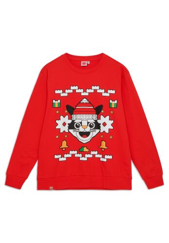 Julesweater til voksne - rød