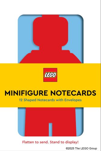 Minifigur-brevkort: 12 formede brevkort med kuverter
