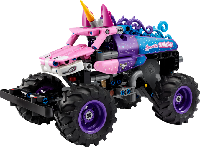 Monster Jam Sparkle Smash pull-back