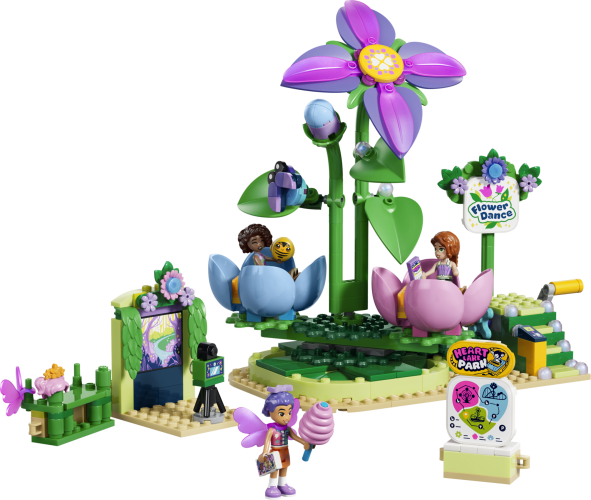Tekop-karrusel med blomster og feer