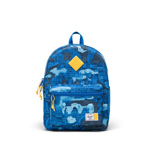 LEGO Herschel Heritage Kids-rygsæk - Abstrakte blå klodser