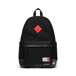 Herschel Heritage-rygsæk - sort + Abstrakte sorte klodser