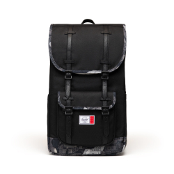 Herschel Little America-rygsæk - sort/Abstrakte sorte klodser
