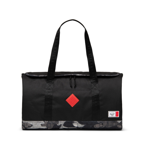 Herschel Heritage-duffelbag - sort/abstrakte sorte klodser