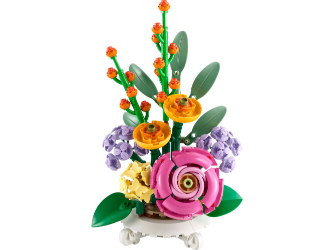 Blandet blomsterkrukke
