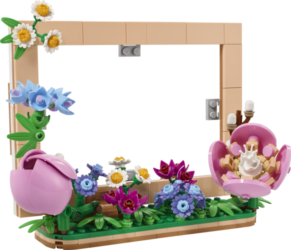 Billedramme med blomster