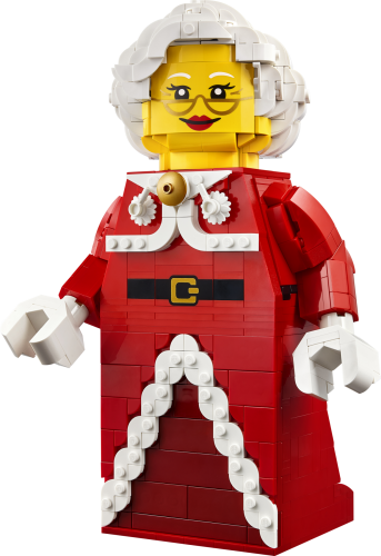 Opskaleret minifigur af julemandens kone