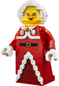 Opskaleret minifigur af julemandens kone