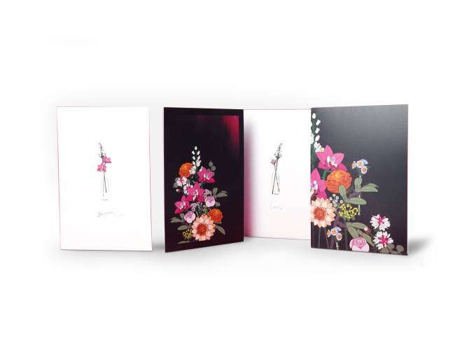 Insiders Botanicals-lykønskningskort