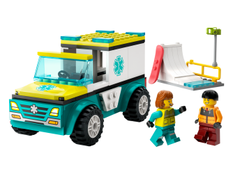 Ambulance og snowboarder