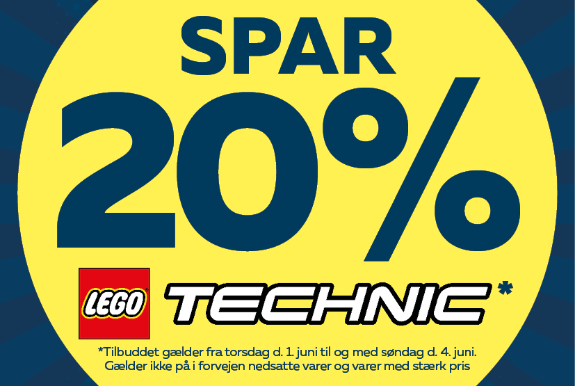 Spar 20% på LEGO Technic i Legekæden